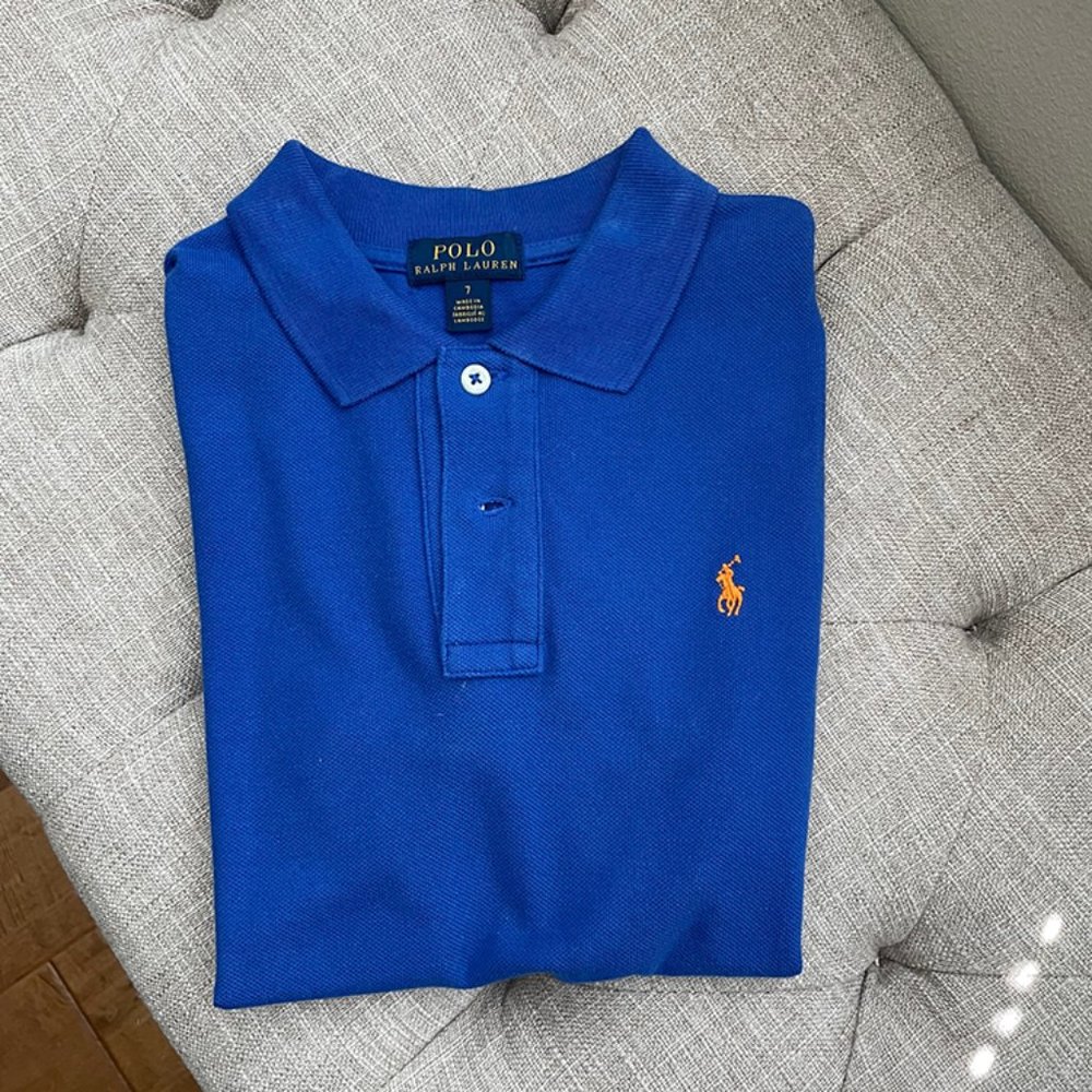 Polo by Ralph Lauren Boys Classic Short Sleeve Polo - Royal  Blue - Size Kids 7